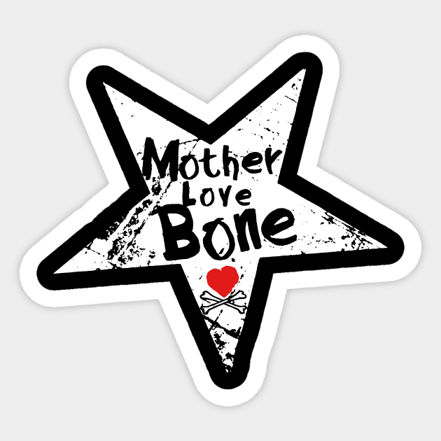 Star and Love , Mother Love Bone Sticker by sallygreyys